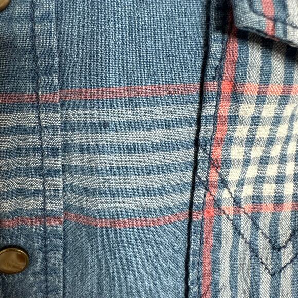 Wrangler Button Down Short Sleeve Denim Shirt - Vintage size: XXL - Picture 9 of 12